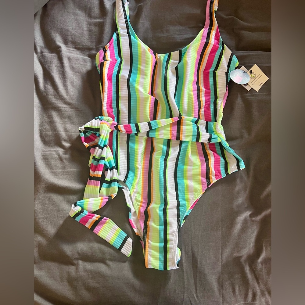 Secret Treasures Vibrant Striped woman’s Swimwear